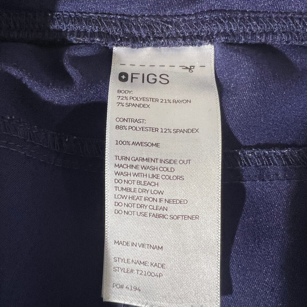 FIGS Women’s Navy Cargo Scrub Pants Size XXL Petite - Picture 4 of 13